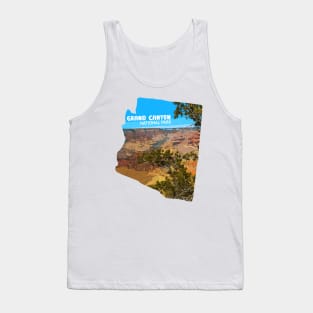 Grand Canyon Arizona map Grand Canyon photo Arizona tourism Tank Top